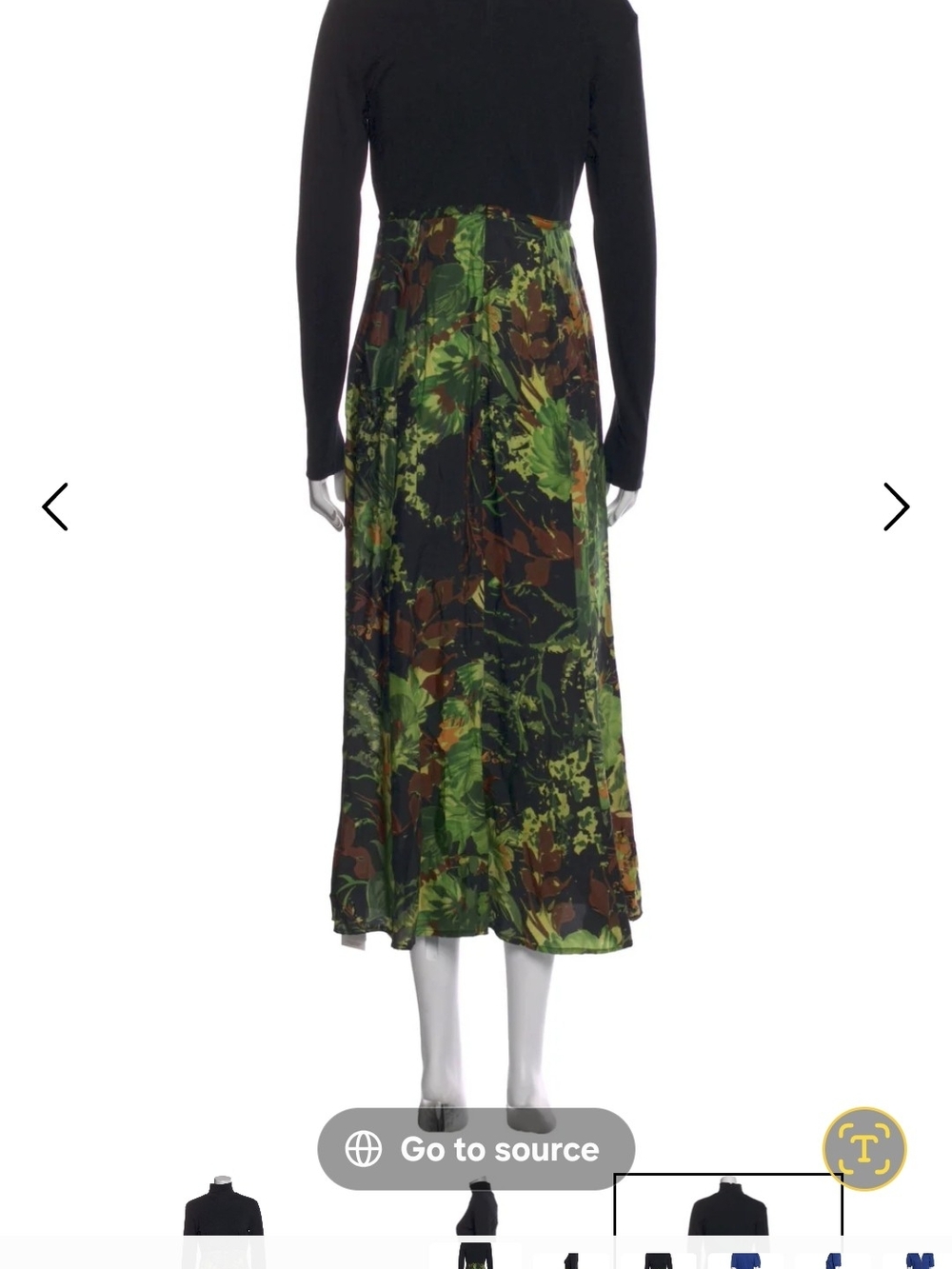 Tracy Reese (Hope for Flowers) Green and Brown Floral Maxi Dress